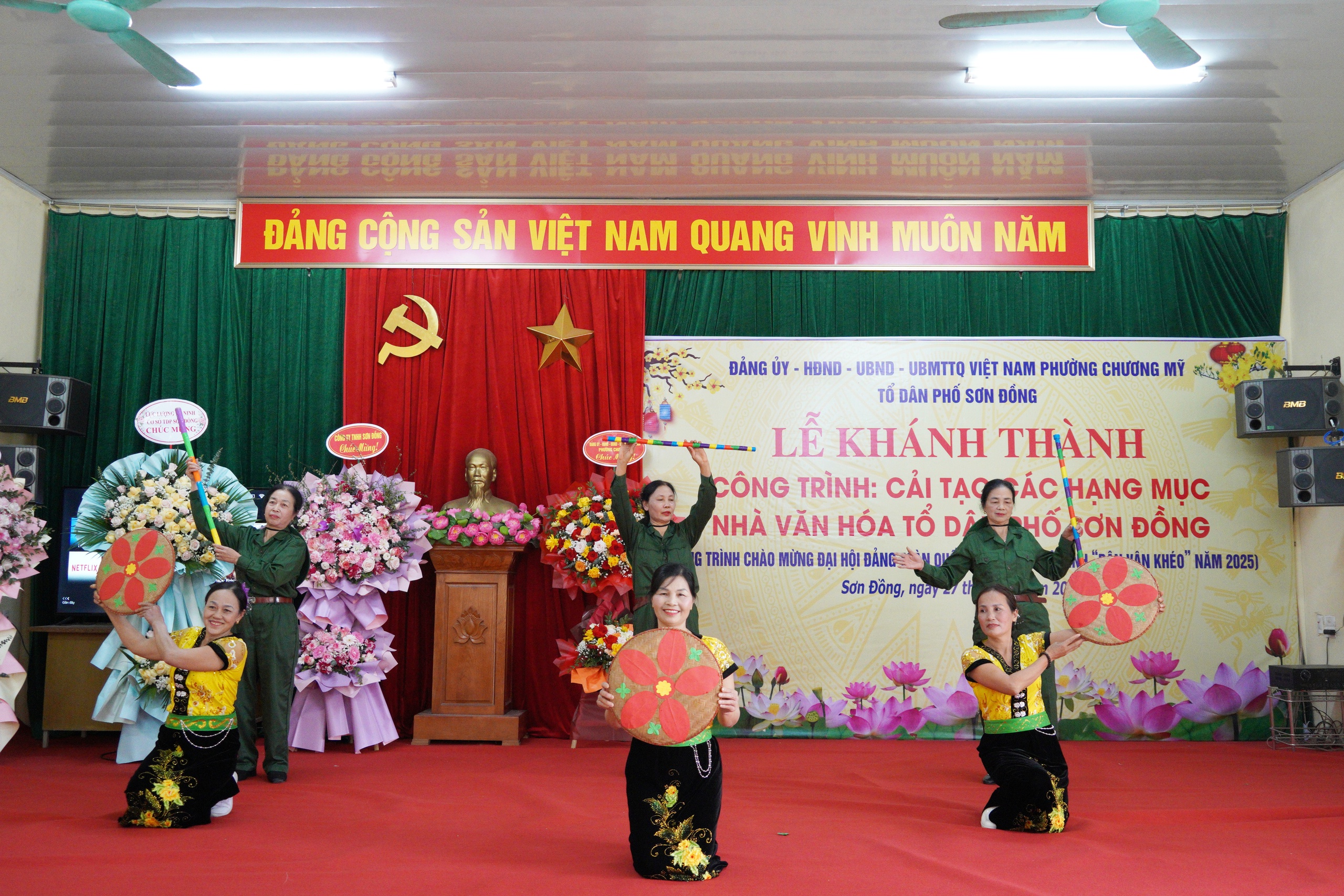 Lễ khánh thành công trình cải tạo các hạng mục nhà văn hóa tổ dân phố Sơn Đồng- Ảnh 7.