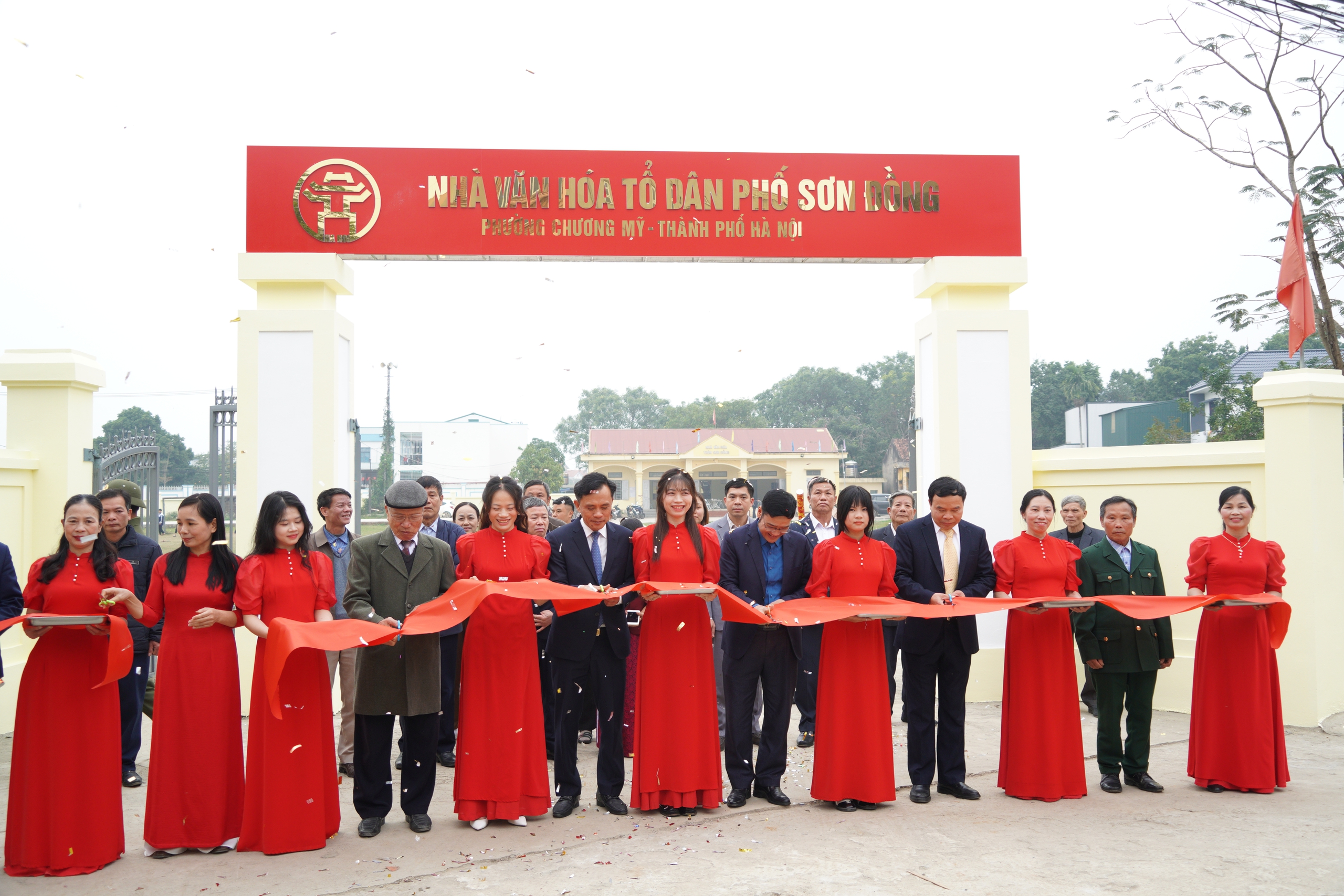 Lễ khánh thành công trình cải tạo các hạng mục nhà văn hóa tổ dân phố Sơn Đồng- Ảnh 17.