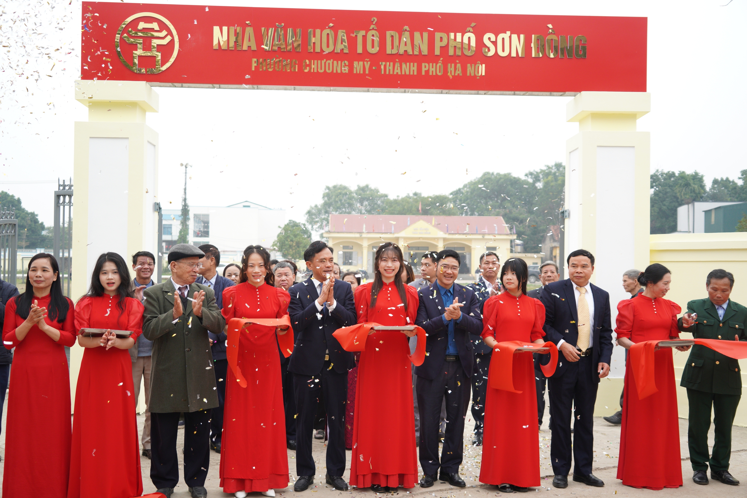 Lễ khánh thành công trình cải tạo các hạng mục nhà văn hóa tổ dân phố Sơn Đồng- Ảnh 18.