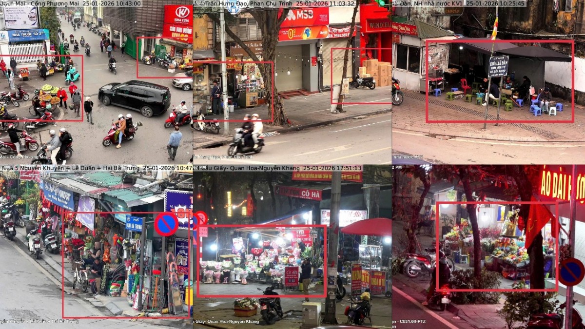 Hà Nội xử lý hơn 300 trường hợp vi phạm trật tự đô thị qua camera và hình ảnh hiện trường- Ảnh 2.