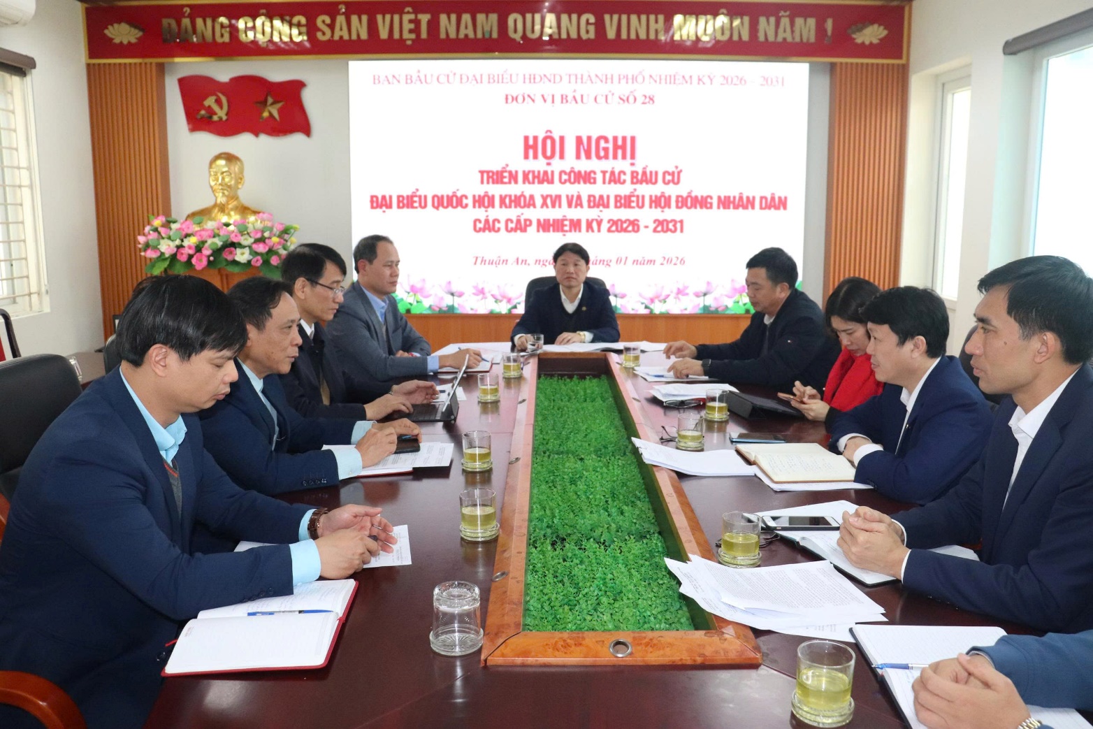 Ban Bầu cử Đại biểu HĐND Thành phố Hà Nội nhiệm kỳ 2026- 2031 (Đơn vị bầu cử số 28) triển khai công tác bầu cử Đại biểu Quốc hội khóa XVI và đại biểu HĐND các cấp nhiệm kỳ 2026- 2031- Ảnh 1.