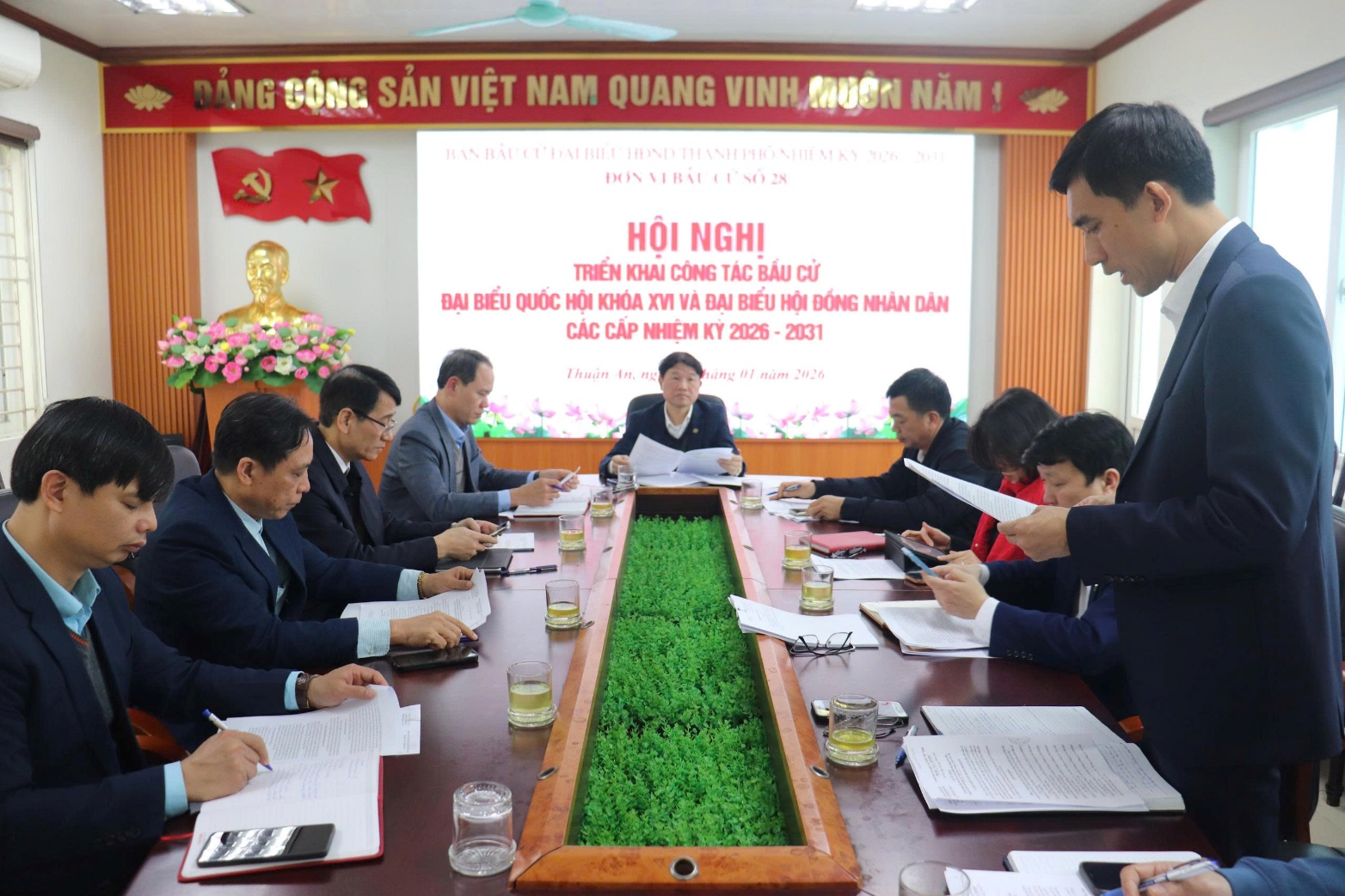 Ban Bầu cử Đại biểu HĐND Thành phố Hà Nội nhiệm kỳ 2026- 2031 (Đơn vị bầu cử số 28) triển khai công tác bầu cử Đại biểu Quốc hội khóa XVI và đại biểu HĐND các cấp nhiệm kỳ 2026- 2031- Ảnh 2.