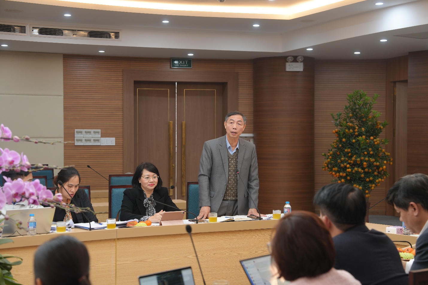 Đoàn kiểm tra liên ngành số 02 thành phố Hà Nội làm việc về công tác an toàn thực phẩm tại xã Gia Lâm- Ảnh 3.