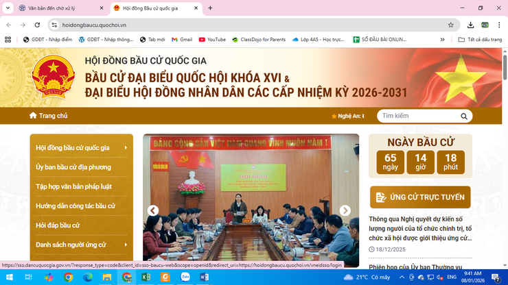 HƯỚNG DẪN NỘP HỒ SƠ ỨNG CỬ ĐẠI BIỂU QUỐC HỘI VÀ ĐẠI BIỂU HĐND CÁC CẤP TRÊN CỔNG THÔNG TIN ĐIỆN TỬ HỘI ĐỒNG BẦU CỬ QUỐC GIA- Ảnh 1.