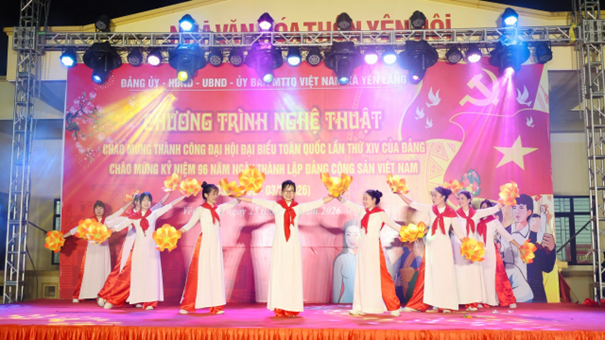 RỘN RÀNG ĐÊM VĂN NGHỆ CHÀO MỪNG THÀNH CÔNG ĐẠI HỘI ĐẠI BIỂU TOÀN QUỐC LẦN THỨ XIV CỦA ĐẢNG VÀ CHÀO MỪNG KỶ NIỆM 96 NĂM NGÀY THÀNH LẬP ĐẢNG CỘNG SẢN VIỆT NAM- Ảnh 4.