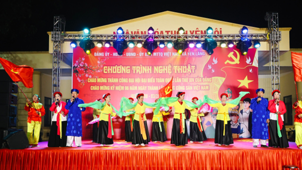 RỘN RÀNG ĐÊM VĂN NGHỆ CHÀO MỪNG THÀNH CÔNG ĐẠI HỘI ĐẠI BIỂU TOÀN QUỐC LẦN THỨ XIV CỦA ĐẢNG VÀ CHÀO MỪNG KỶ NIỆM 96 NĂM NGÀY THÀNH LẬP ĐẢNG CỘNG SẢN VIỆT NAM- Ảnh 9.