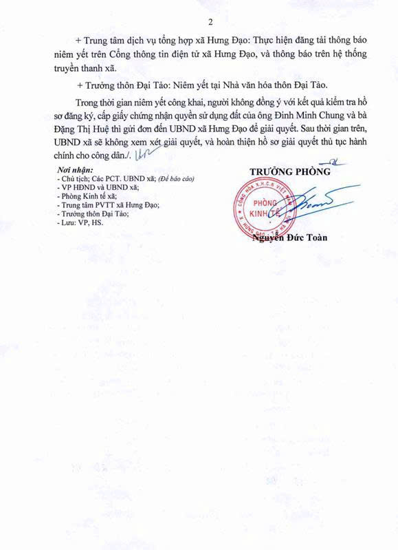 THÔNG BÁO
Về việc niêm yết danh sách công khai kết quả kiểm tra hồ sơ Đăng ký đất đai, tài sản gắn liền với đất, cấp GCN QSD đất, quyền sở hữu tài sản gắn liền với đất lần đầu- Ảnh 2.