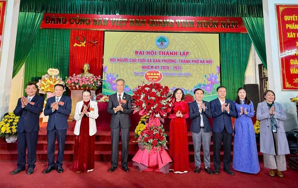 Đại hội thành lập Hội Người cao tuổi xã thành công tốt đẹp- Ảnh 2.