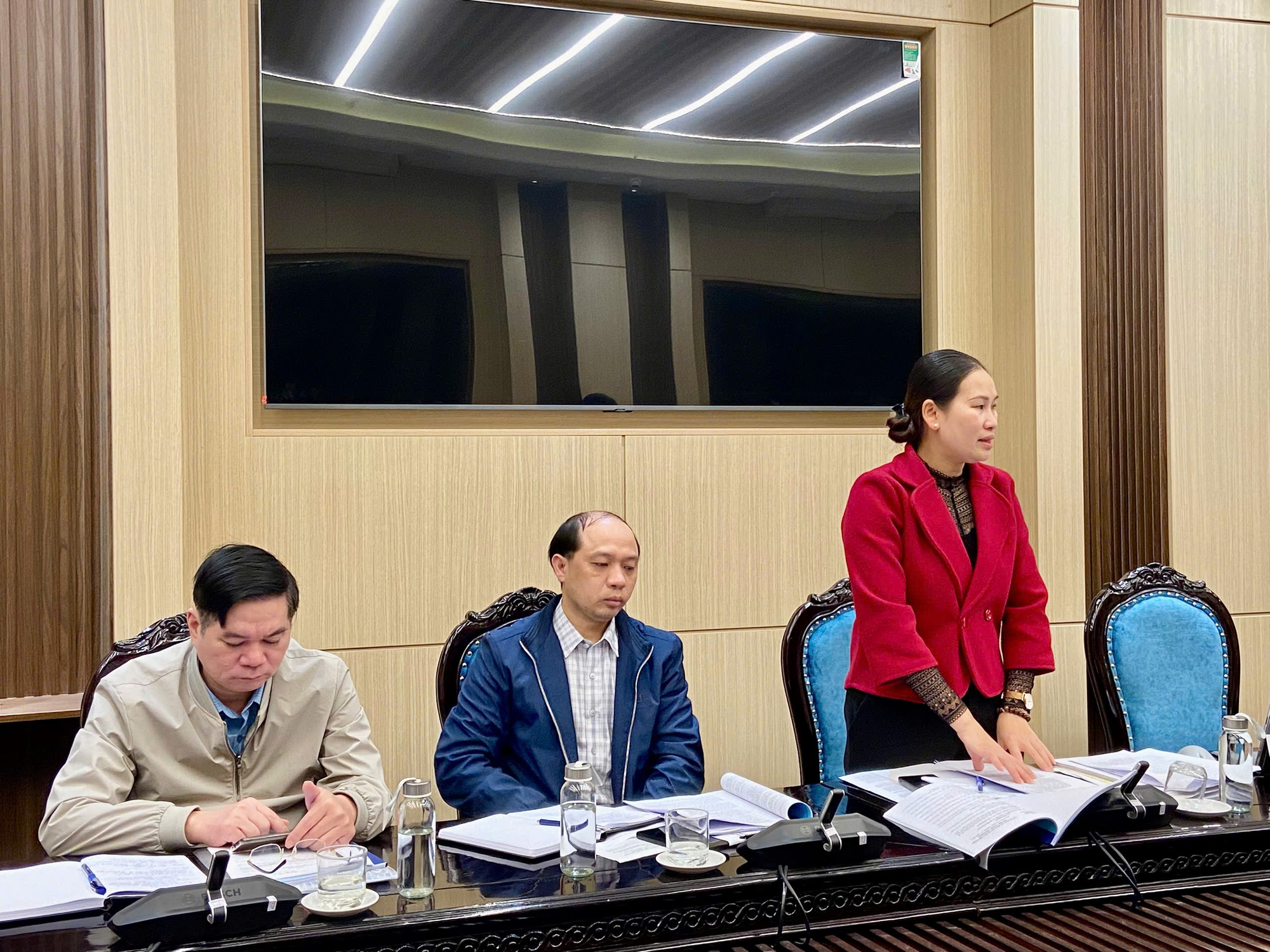 Ủy ban Bầu cử xã giao ban công tác Bầu cử đại biểu Quốc hội khóa XVI và đại biểu HĐND các cấp nhiệm kỳ 2026-2031.- Ảnh 3.