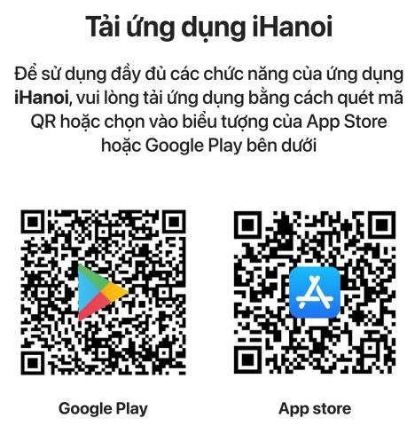 Ứng dụng iHanoi.