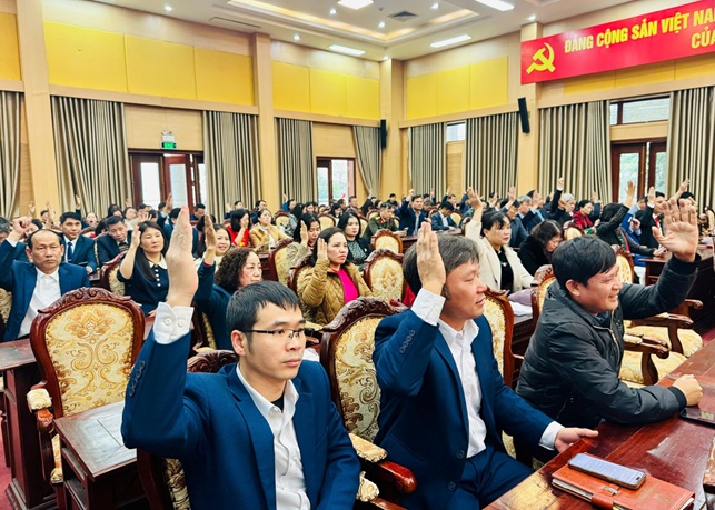 HĐND xã Hoài Đức tổ chức Kỳ họp thứ Năm (Kỳ họp chuyên đề) HĐND xã khóa I, nhiệm kỳ 2021 - 2026- Ảnh 6.