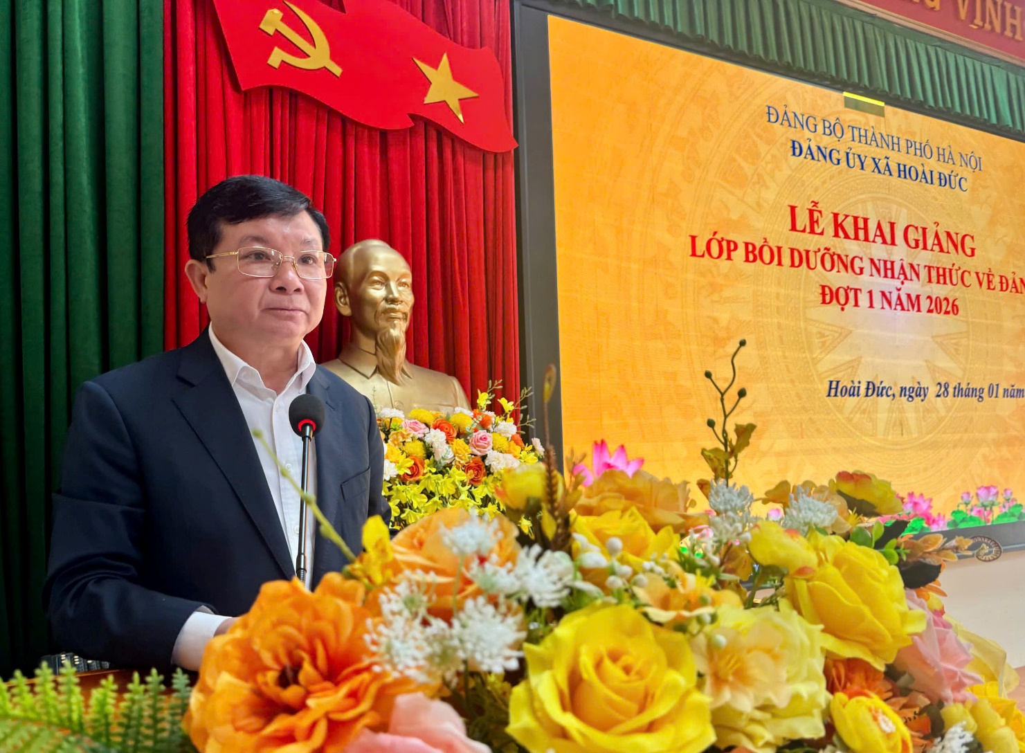 Đảng uỷ xã Hoài Đức tổ chức lớp bồi dưỡng nhận thức về Đảng đợt 1 năm 2026- Ảnh 2.