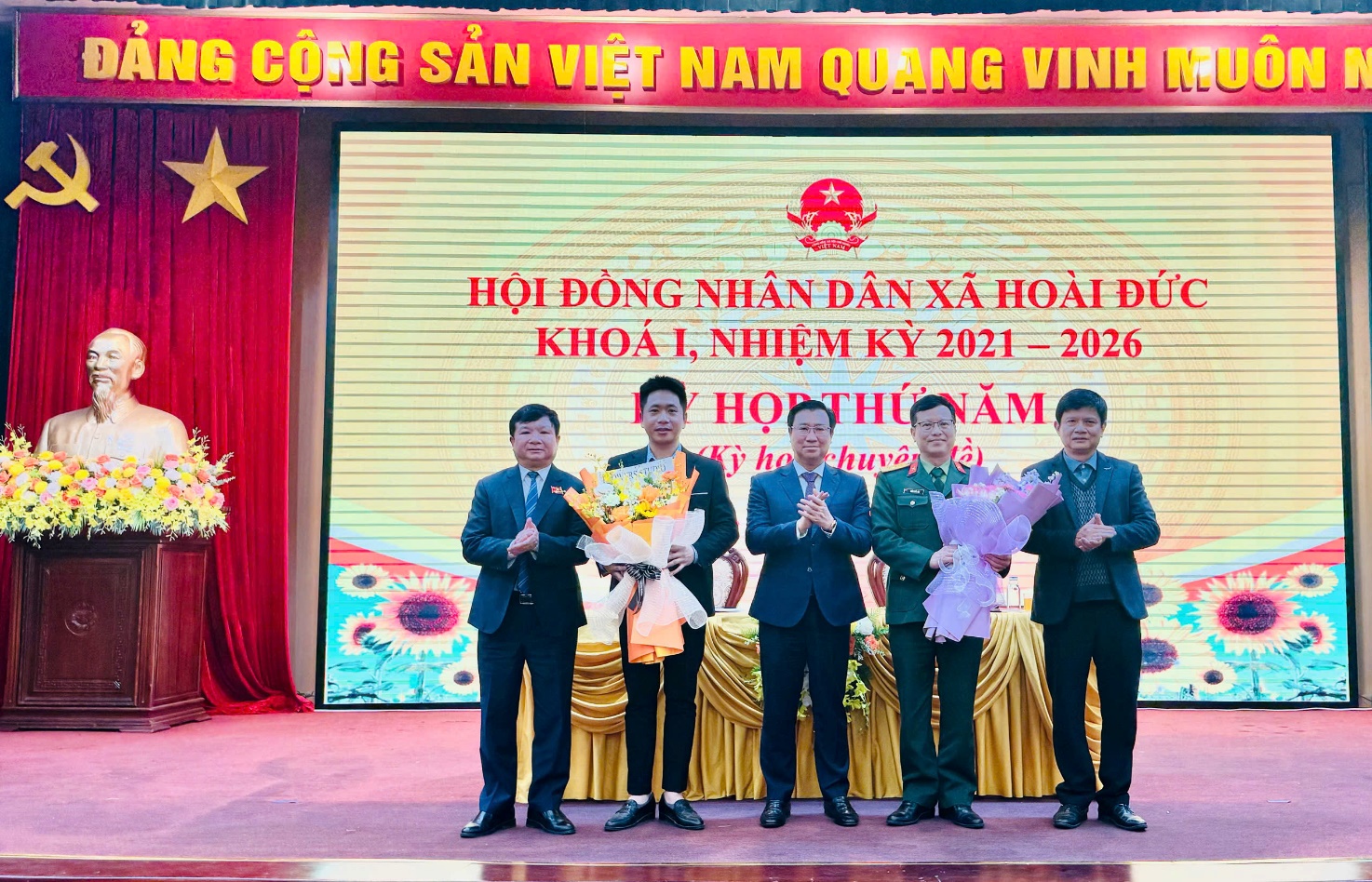 HĐND xã Hoài Đức tổ chức Kỳ họp thứ Năm (Kỳ họp chuyên đề) HĐND xã khóa I, nhiệm kỳ 2021 - 2026- Ảnh 10.