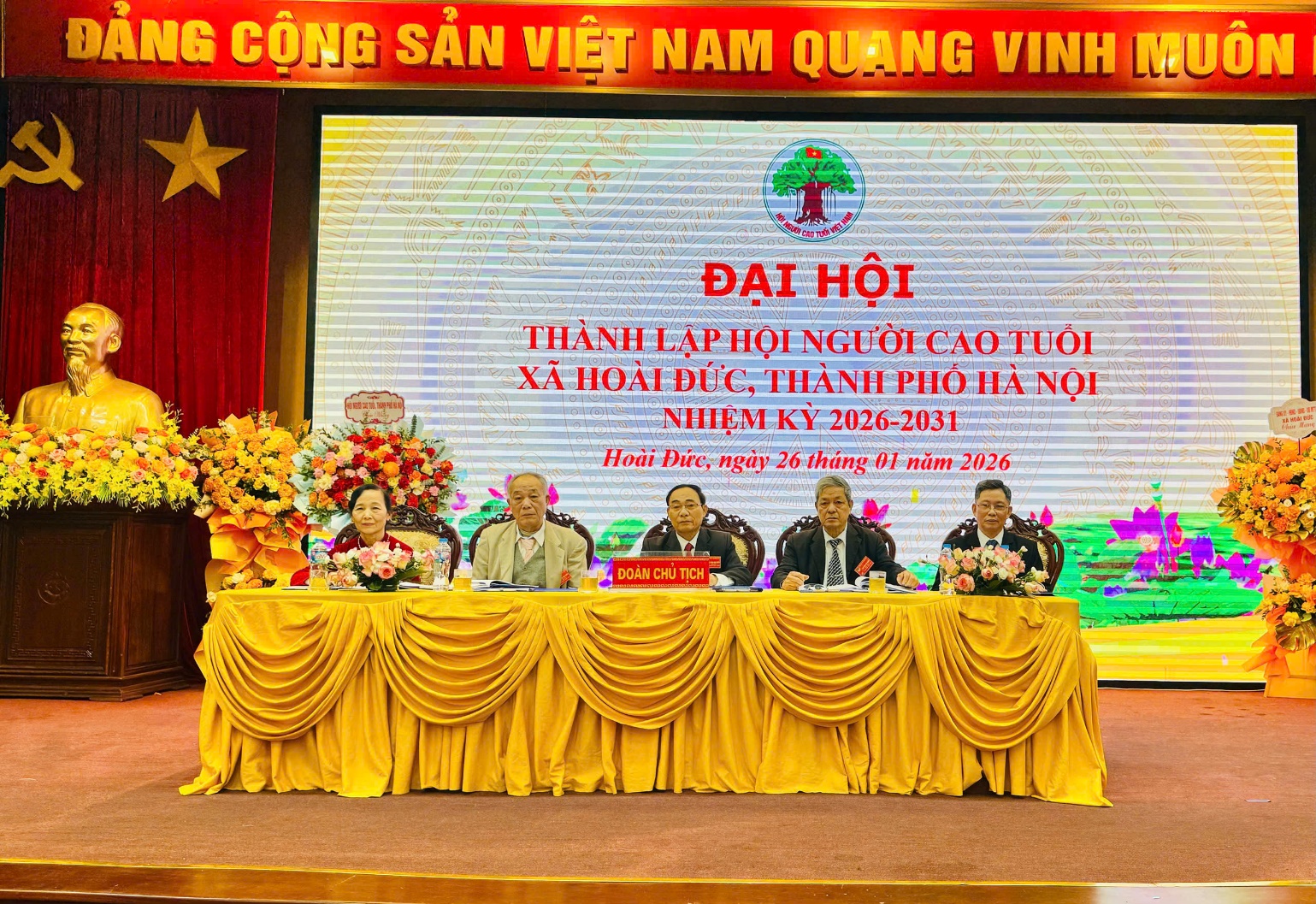 Đại hội thành lập Hội Người cao tuổi xã Hoài Đức nhiệm kỳ 2026 - 2031 thành công tốt đẹp- Ảnh 4.