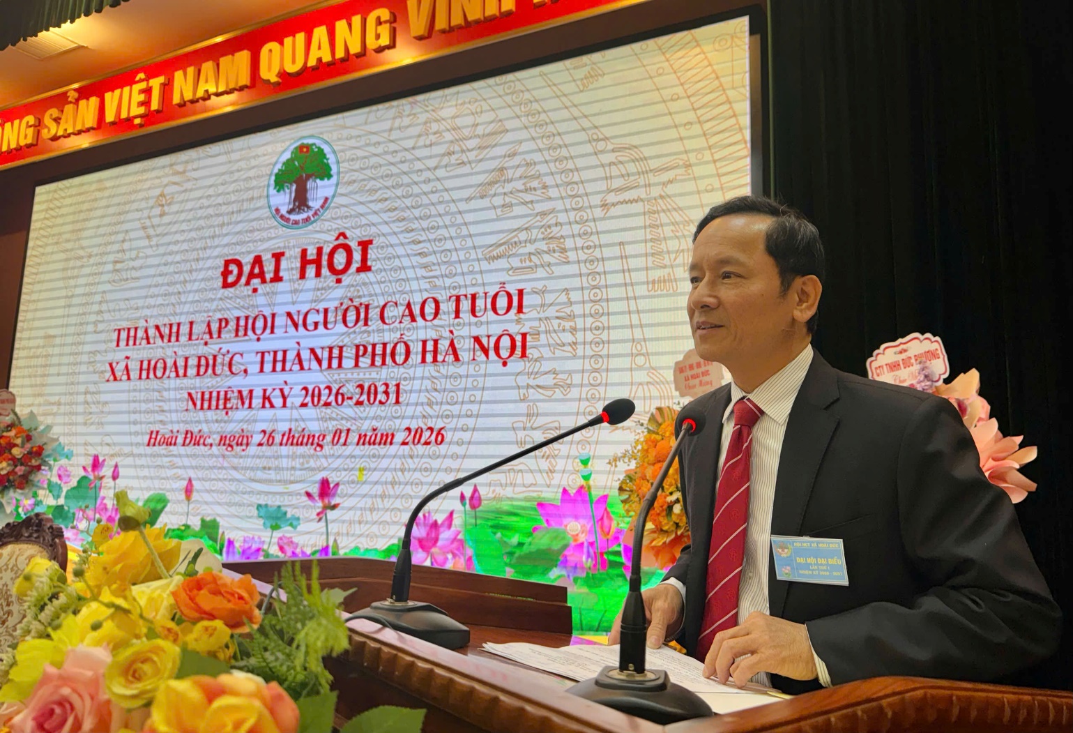 Đại hội thành lập Hội Người cao tuổi xã Hoài Đức nhiệm kỳ 2026 - 2031 thành công tốt đẹp- Ảnh 6.