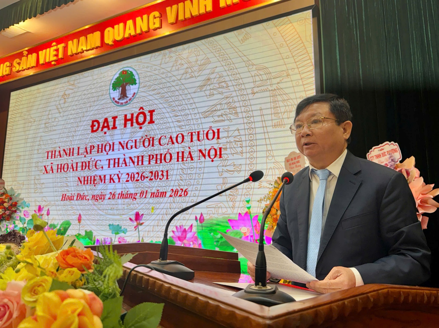 Đại hội thành lập Hội Người cao tuổi xã Hoài Đức nhiệm kỳ 2026 - 2031 thành công tốt đẹp- Ảnh 7.