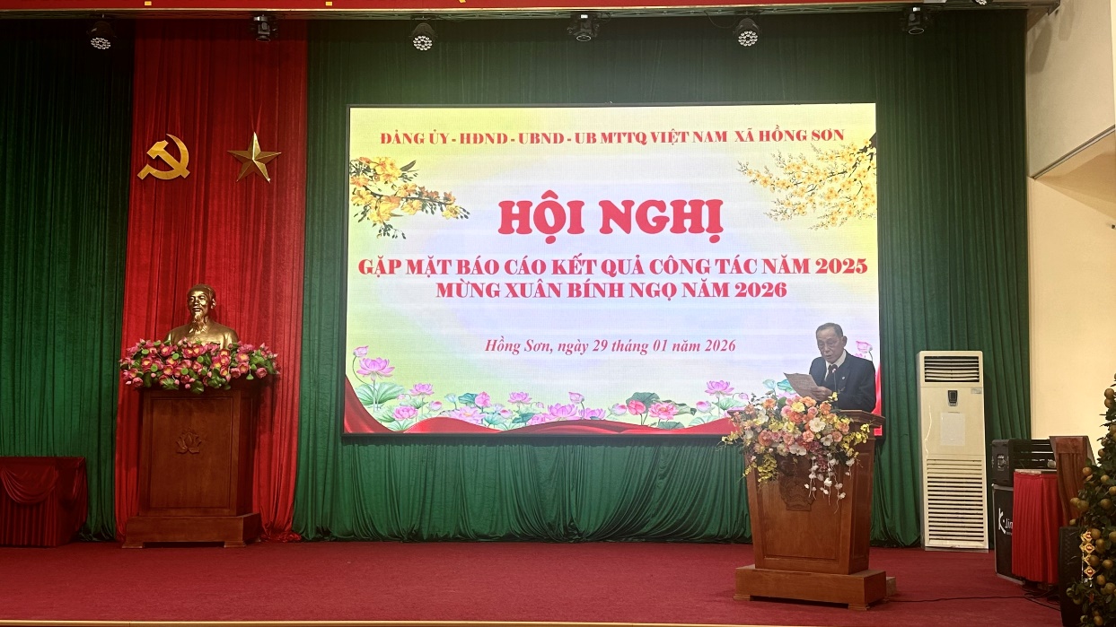 Hồng Sơn gặp mặt lãnh đạo BTV huyện Mỹ Đức (cũ); Đại tá Quân đội, Công an nhân dân đã nghỉ hưu, đảng viên 60 năm tuổi Đảng trở lên và các đồng chí nguyên Bí thư, Chủ tịch HĐND, UBND 6 xã cũ nhân dịp Tết Bính Ngọ 2026- Ảnh 3.