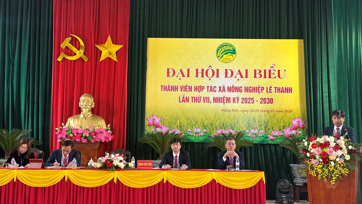 Hợp tác xã nông nghiệp Lê Thanh tổ chức thành công Đại hội lần thứ VII, nhiệm kỳ 2025 - 2030- Ảnh 2.