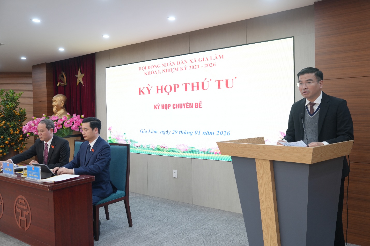 HĐND xã Gia Lâm tổ chức kỳ họp thứ 4 (kỳ họp chuyên đề)- Ảnh 3.