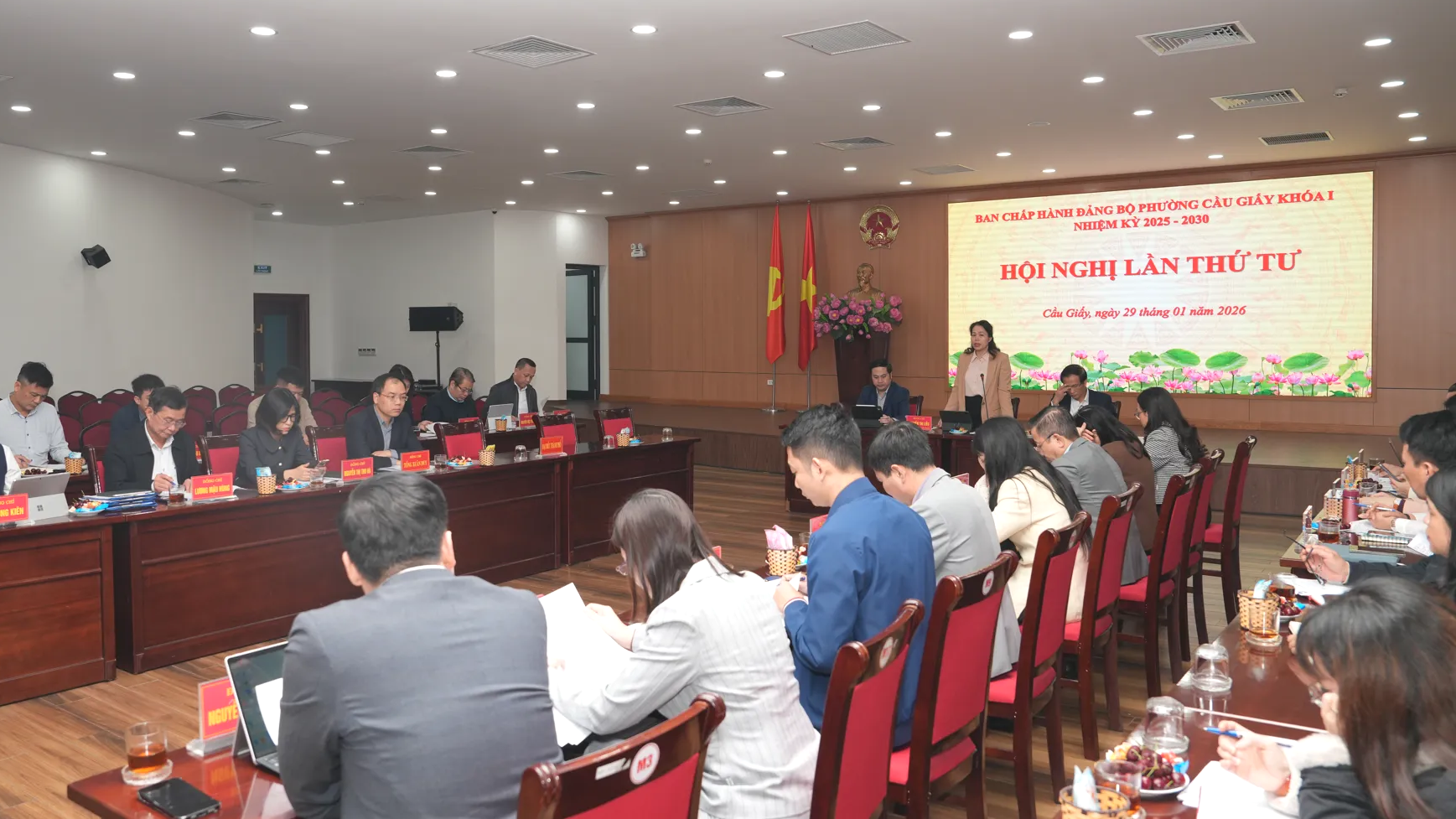 Cầu Giấy: quyết tâm thực hiện thắng lợi hai nhiệm vụ chính trị trọng điểm- Ảnh 1.