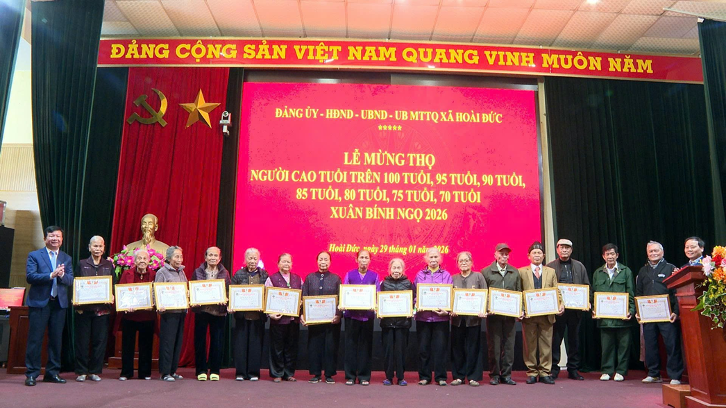 Xã Hoài Đức tổ chức chúc thọ, mừng thọ người cao tuổi năm 2026 tại khu vực Đức Thượng, Đức Giang, Trạm Trôi (cũ)- Ảnh 12.