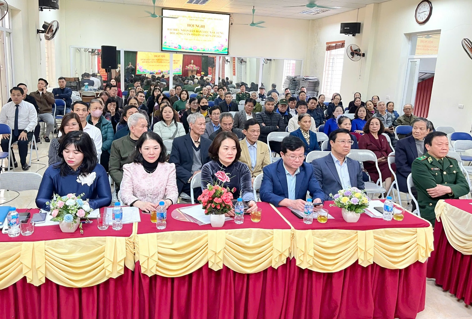 Thôn Yên Vĩnh - xã Hoài Đức tổ chức hội nghị đại biểu nhân dân bàn việc xây dựng đời sống văn hóa ở cơ sở năm 2026- Ảnh 1.