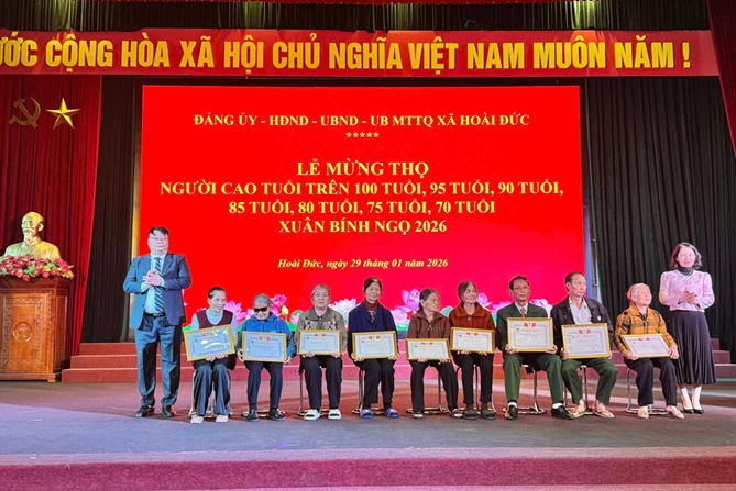 Xã Hoài Đức tổ chức chúc thọ, mừng thọ người cao tuổi năm 2026 tại khu vực Đức Thượng, Đức Giang, Trạm Trôi (cũ)- Ảnh 11.