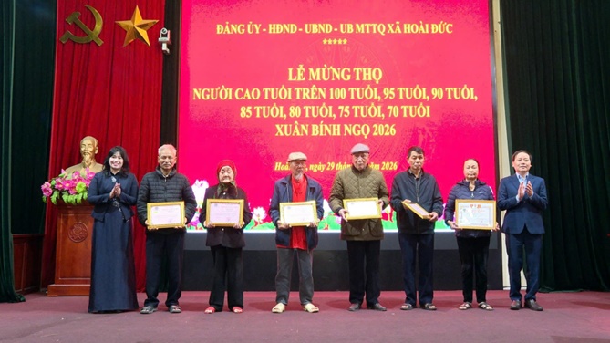 Xã Hoài Đức tổ chức chúc thọ, mừng thọ người cao tuổi năm 2026 tại khu vực Đức Thượng, Đức Giang, Trạm Trôi (cũ)- Ảnh 13.