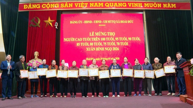 Xã Hoài Đức tổ chức chúc thọ, mừng thọ người cao tuổi năm 2026 tại khu vực Đức Thượng, Đức Giang, Trạm Trôi (cũ)- Ảnh 15.