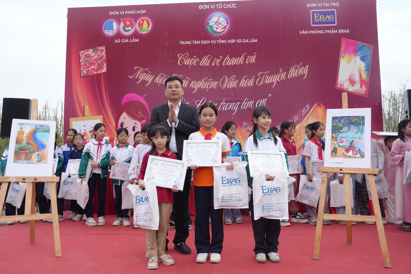 Trung tâm Dịch vụ Tổng hợp xã Gia Lâm tổ chức Cuộc thi vẽ tranh “Gia Lâm trong tim em”- Ảnh 11.