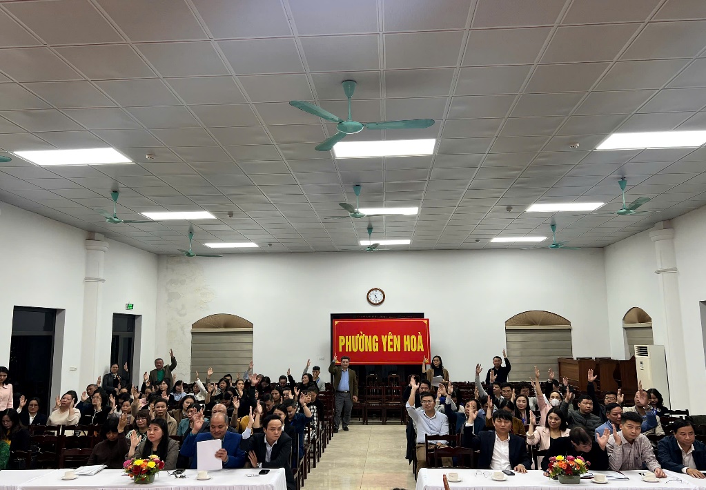 Phường Yên Hòa lấy ý kiến cử tri nơi công tác đối với người ứng cử đại biểu HĐND phường nhiệm kỳ 2026 - 2031- Ảnh 3.