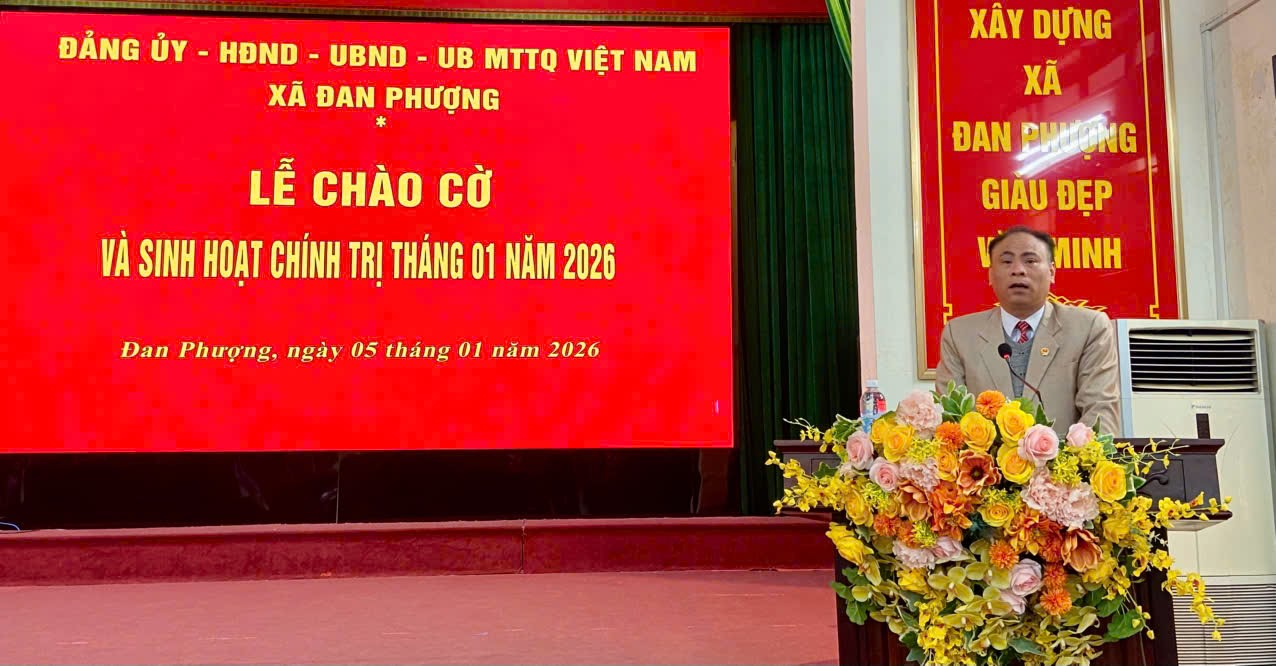 Lễ chào cờ và sinh hoạt chính trị tháng 01 năm 2026.- Ảnh 3.