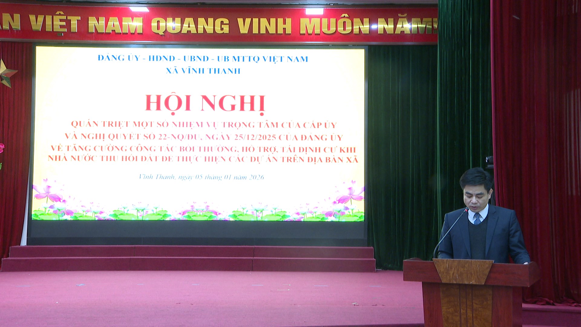 ĐẢNG ỦY – HĐND – UBND – UB MTTQ VIỆT NAM XÃ VĨNH THANH TỔ CHỨC LỄ CHÀO CỜ, SINH HOẠT DƯỚI CỜ THÁNG 01 NĂM 2026- Ảnh 4.