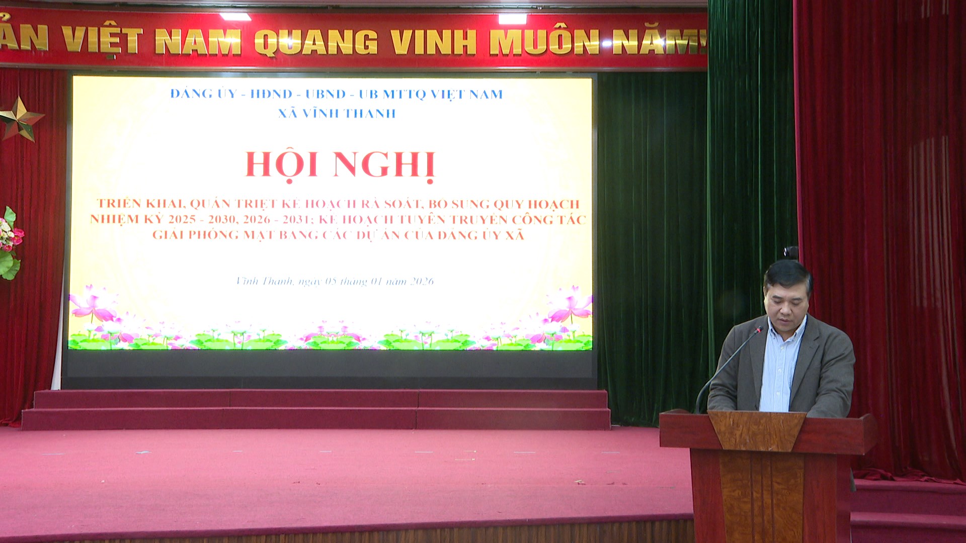 ĐẢNG ỦY – HĐND – UBND – UB MTTQ VIỆT NAM XÃ VĨNH THANH TỔ CHỨC LỄ CHÀO CỜ, SINH HOẠT DƯỚI CỜ THÁNG 01 NĂM 2026- Ảnh 5.