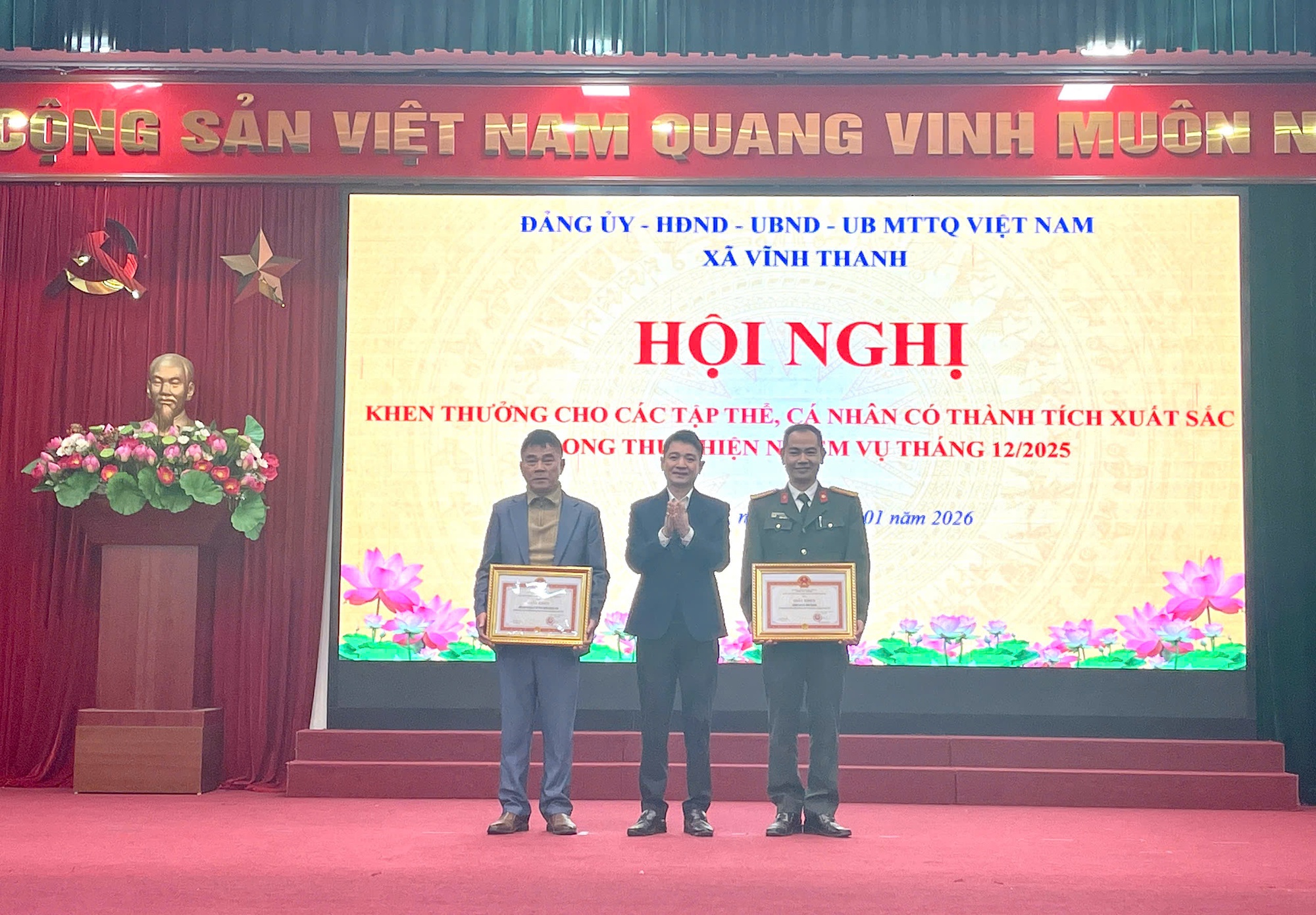 ĐẢNG ỦY – HĐND – UBND – UB MTTQ VIỆT NAM XÃ VĨNH THANH TỔ CHỨC LỄ CHÀO CỜ, SINH HOẠT DƯỚI CỜ THÁNG 01 NĂM 2026- Ảnh 7.