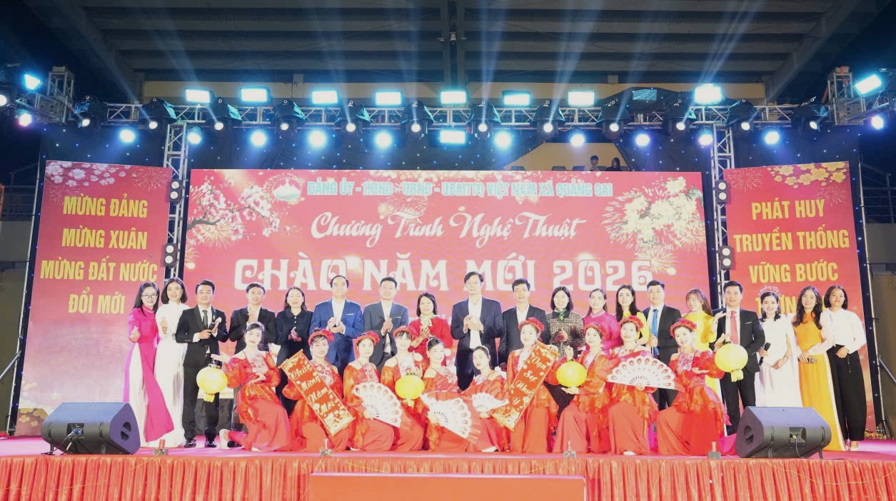 Mừng Đảng – mừng Xuân 2026: Đêm nghệ thuật kết nối niềm vui, hun đúc khí thế mới ở Quảng Oai- Ảnh 1.