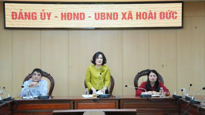 UBND xã Hoài Đức tổ chức hội nghị công bố Quyết định tổ chức lại và đổi tên các đơn vị sự nghiệp công lập- Ảnh 7.