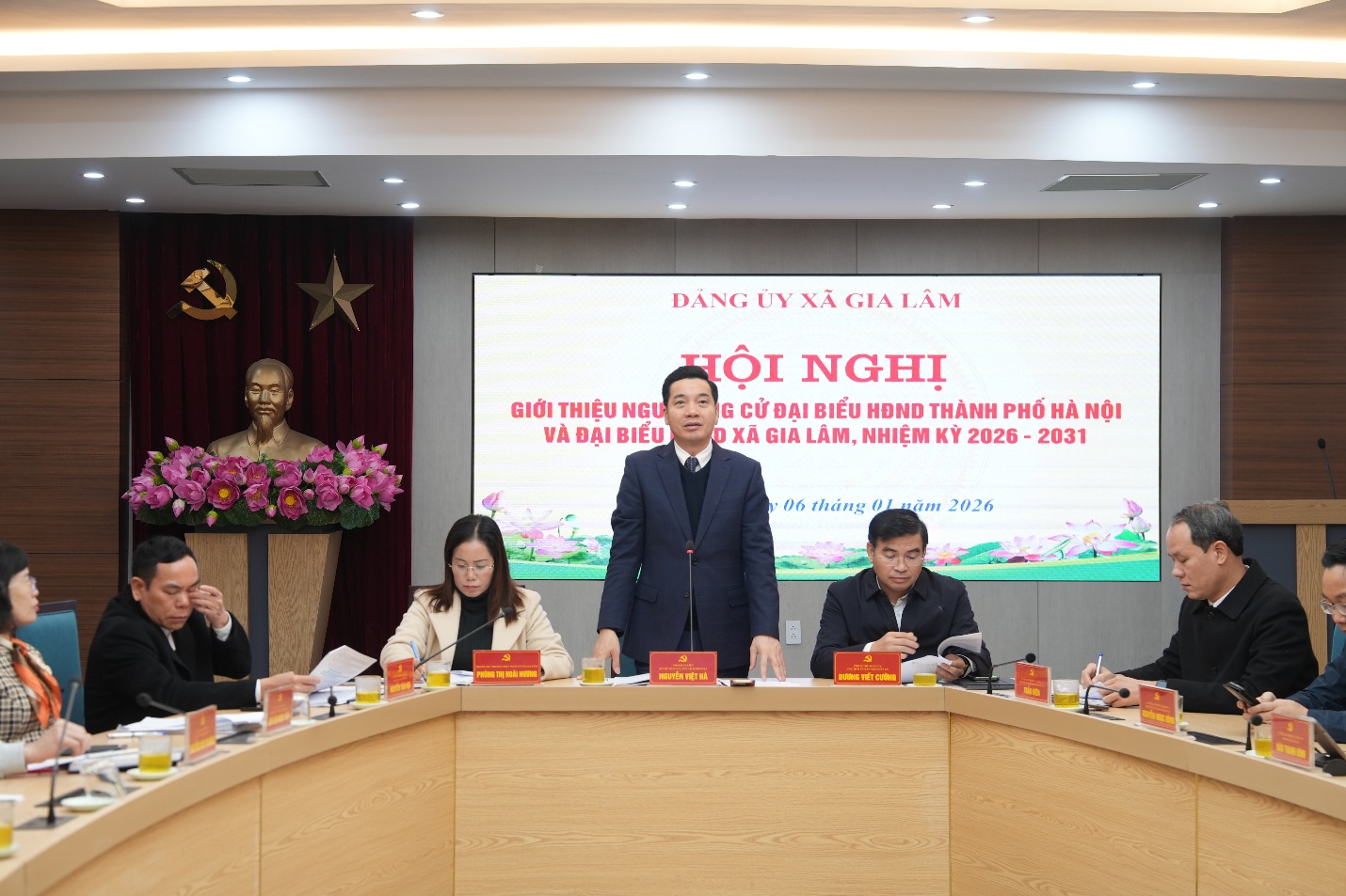 Đảng ủy xã Gia Lâm tổ chức hội nghị giới thiệu người ứng cử đại biểu HĐND Thành phố và đại biểu HĐND  xã Gia Lâm nhiệm kỳ 2026–2031- Ảnh 2.