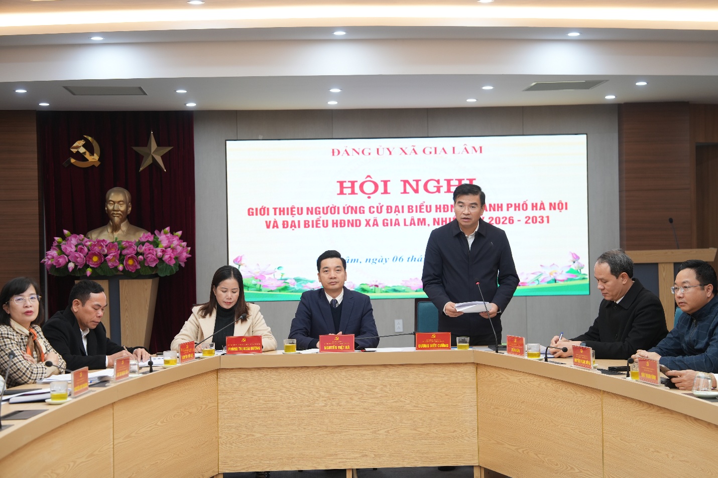 Đảng ủy xã Gia Lâm tổ chức hội nghị giới thiệu người ứng cử đại biểu HĐND Thành phố và đại biểu HĐND  xã Gia Lâm nhiệm kỳ 2026–2031- Ảnh 3.