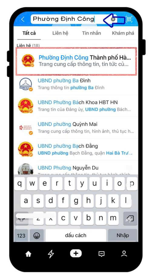 Phường Định Công: liên kết ứng dụng AI - trợ lý công dân số trên Zalo OA của UBND phường để hỗ trợ người dân, doanh nghiệp trên môi trường mạng.- Ảnh 5.