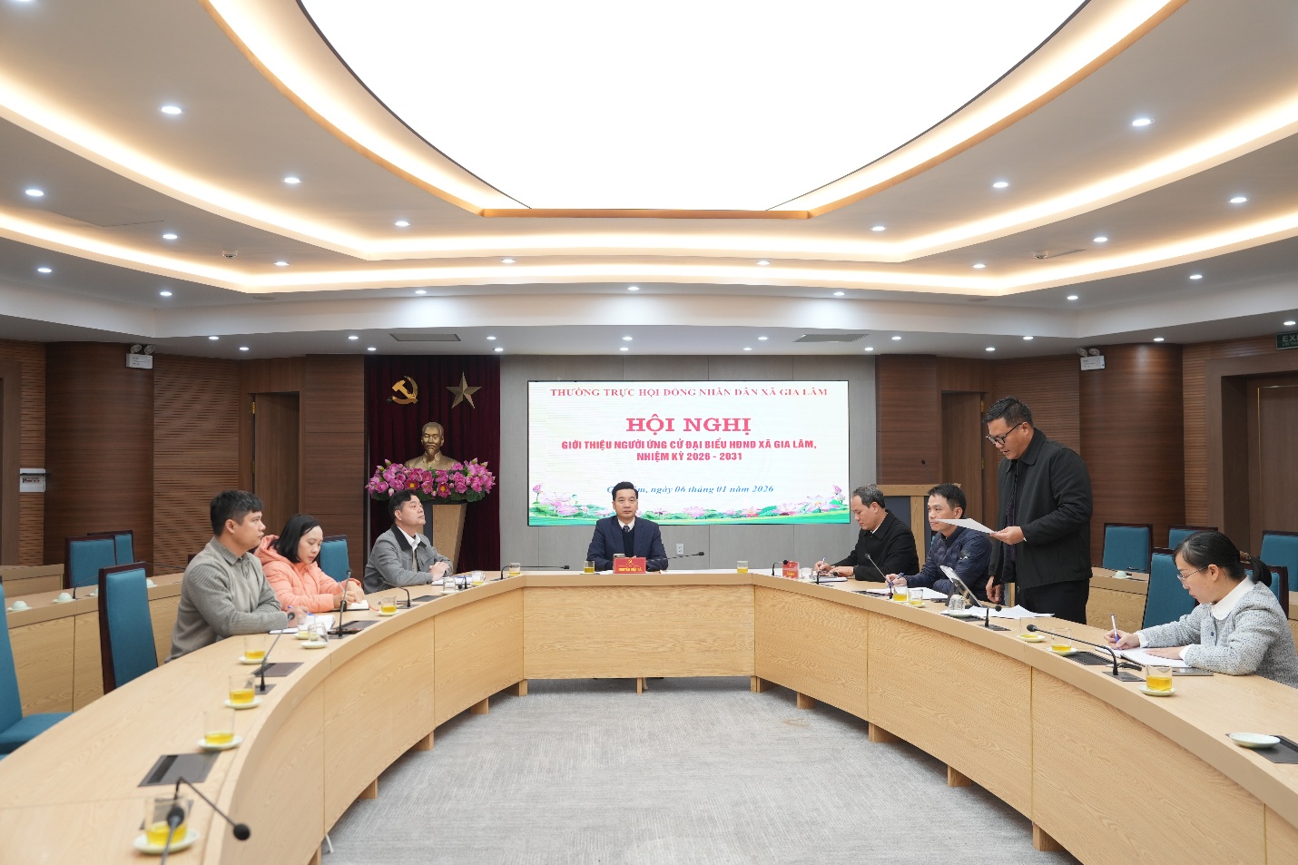 Thường trực HĐND xã Gia Lâm tổ chức hội nghị giới thiệu người ứng cử đại biểu HĐND xã nhiệm kỳ 2026–2031- Ảnh 1.