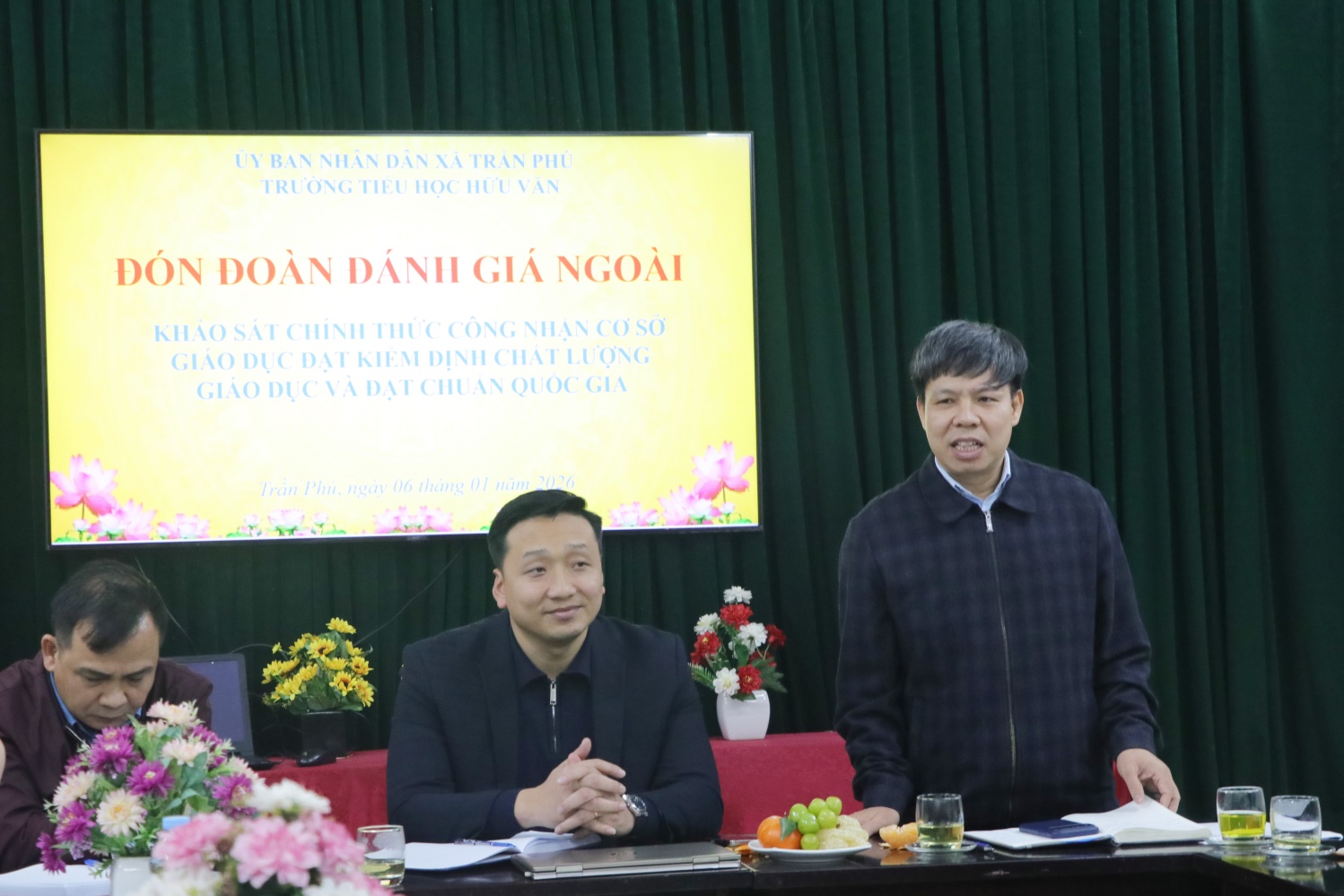 Đoàn đánh giá ngoài số 41 – Sở GD&ĐT Hà Nội khảo sát chính thức tại Trường Tiểu học Hữu Văn- Ảnh 2.