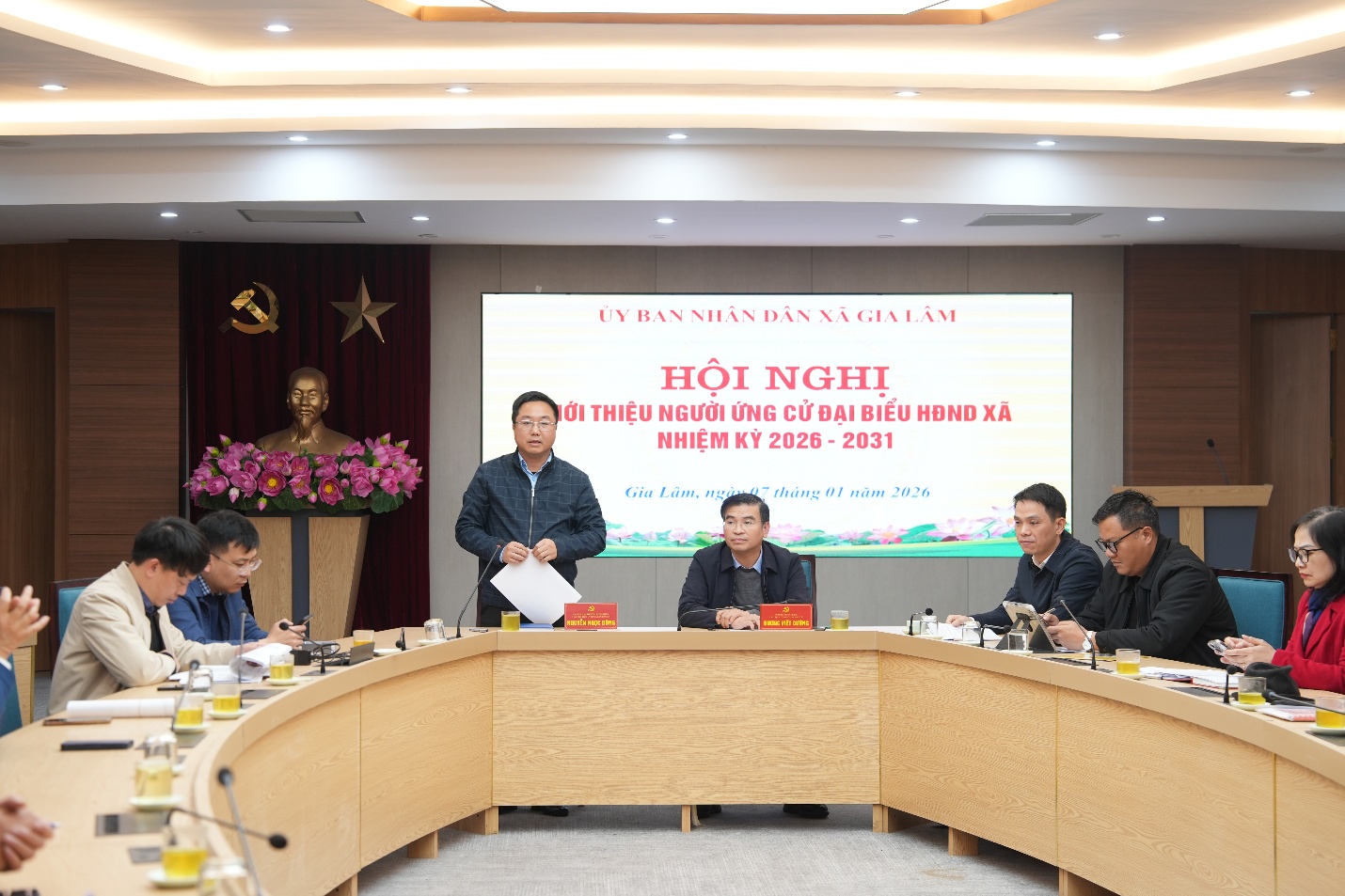 UBND xã Gia Lâm tổ chức hội nghị giới thiệu người ứng cử đại biểu HĐND xã nhiệm kỳ 2026–2031- Ảnh 2.