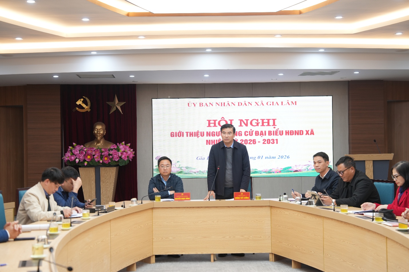 UBND xã Gia Lâm tổ chức hội nghị giới thiệu người ứng cử đại biểu HĐND xã nhiệm kỳ 2026–2031- Ảnh 3.