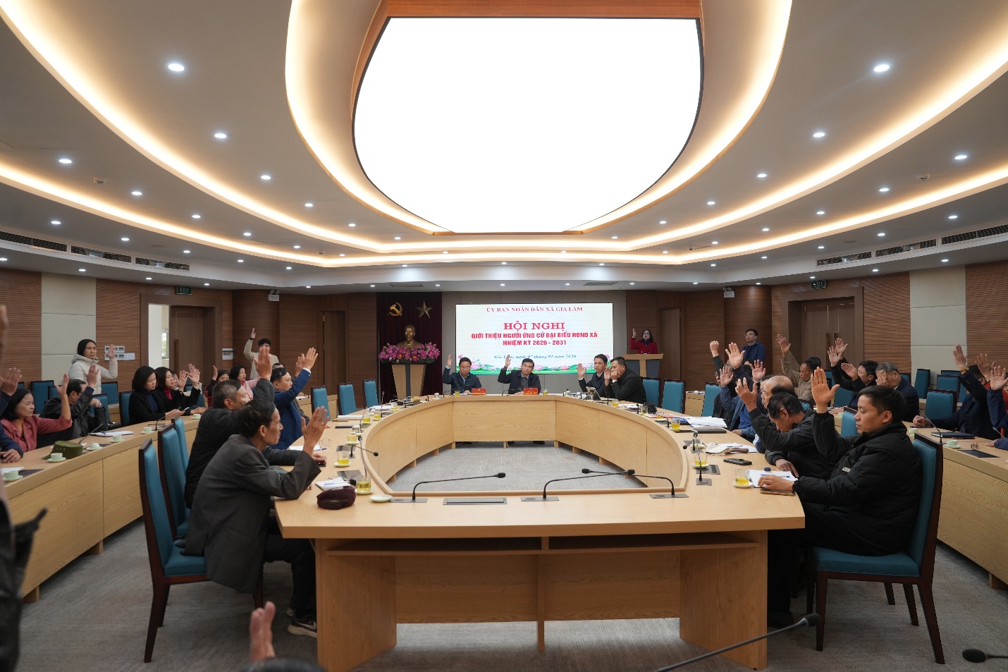 UBND xã Gia Lâm tổ chức hội nghị giới thiệu người ứng cử đại biểu HĐND xã nhiệm kỳ 2026–2031- Ảnh 4.