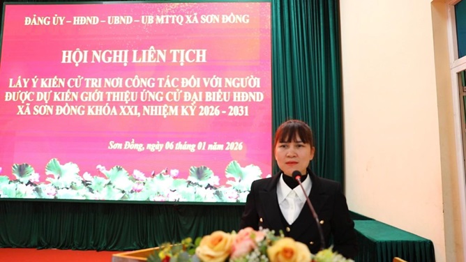 Đảng ủy - HĐND - UBND - UBMTTQ xã lấy ý kiến cử tri nơi công tác đối với người ứng cử đại biểu HĐND xã Sơn Đồng nhiệm kỳ 2026 – 2031- Ảnh 4.