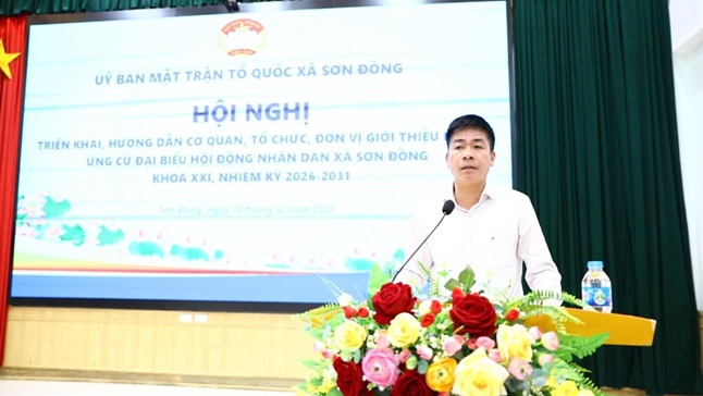 UB MTTQ xã Sơn Đồng hướng dẫn giới thiệu người ứng cử Đại biểu HĐND xã nhiệm kỳ 2026 – 2031- Ảnh 5.