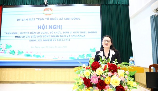 UB MTTQ xã Sơn Đồng hướng dẫn giới thiệu người ứng cử Đại biểu HĐND xã nhiệm kỳ 2026 – 2031- Ảnh 7.