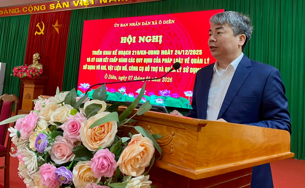 UBND xã tổ chức hội nghị ký cam kết chấp hành các quy định của pháp luật về quản lý, sử dụng pháo nổ trong dịp Tết Nguyên đán Bính Ngọ 2026- Ảnh 3.