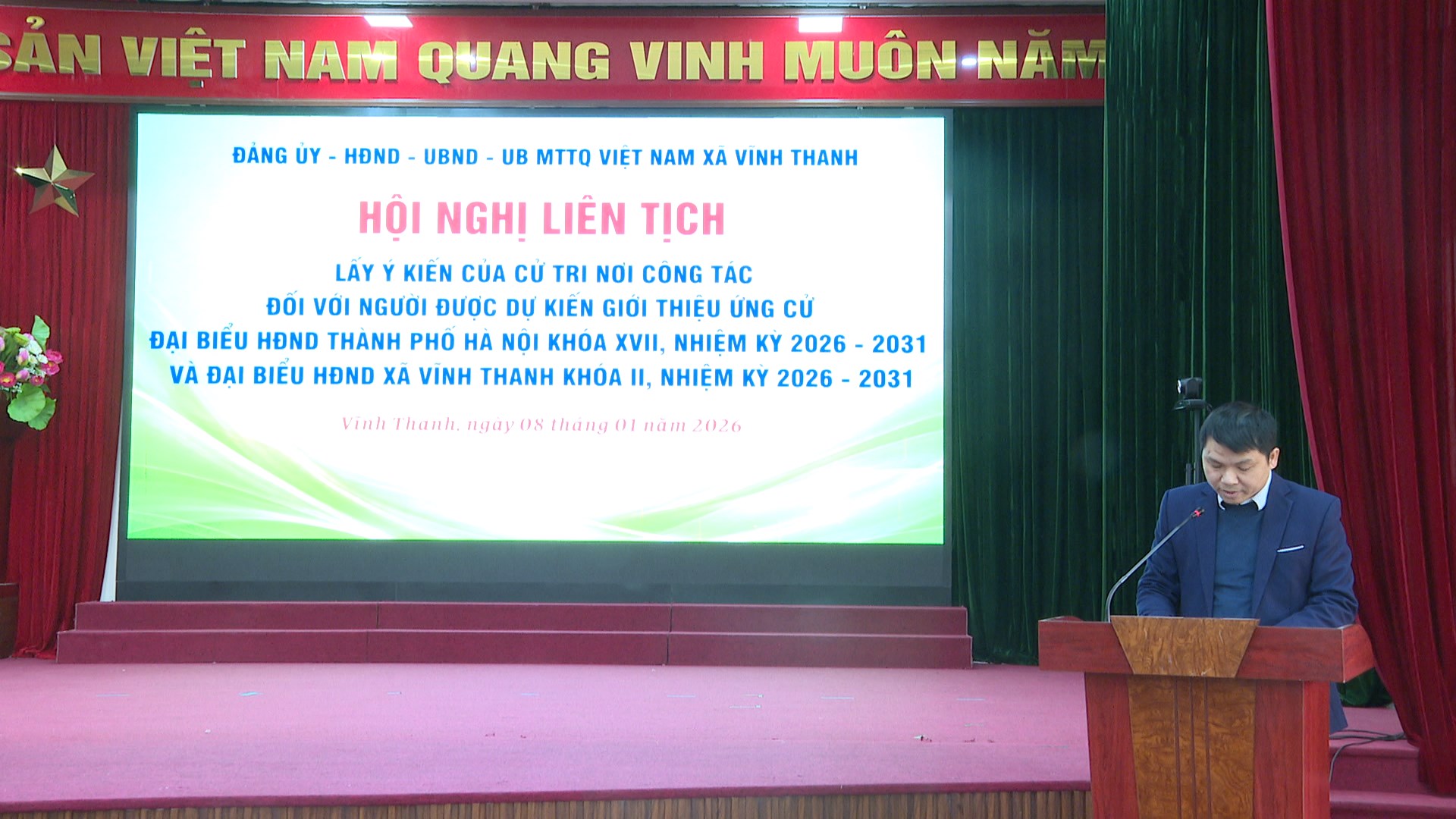 XÃ VĨNH THANH TỔ CHỨC HỘI NGHỊ LẤY Ý KIẾN CỬ TRI NƠI CÔNG TÁC ĐỐI VỚI NGƯỜI ĐƯỢC DỰ KIẾN GIỚI THIỆU ỨNG CỬ ĐẠI BIỂU HĐND CÁC CẤP, NHIỆM KỲ 2026 – 2031- Ảnh 5.